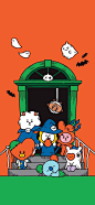 【191025 推特】BT21_更新：
Halloween it isn't,
but in my palms it is! 
​
#ReadyFor #Halloween #Wallpaper #BT21 ​​​
