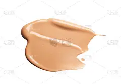 粉底污迹白色孤立的背景