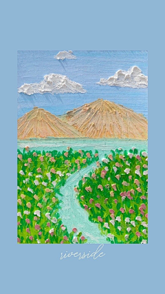 老坛杉菜*采集到油画棒画