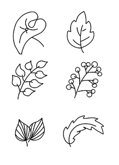 com 叶子 树叶 简笔画 绿色