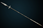 Medieval boar spear, Dmitrii Plotnikov : High-poly model of the medieval boar spear for Life is Feudal.