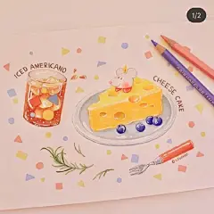 温暖治愈的彩铅小画，零基础的你也能学会 : 彩铅手帐素材收集