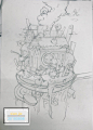 手绘图形创意马克笔插画