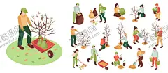 植树节人物插画 【酷图网】人物,植树人物,植树节人物,植树节素材,植树节插画,植树节,素材,元素,插画,插图,卡通,手绘,世界环境日,志愿者,环保,公益活动,公益,爱护环境,植树节海报,海报素材,展板,展板素材,环保日,世界地球日,地球日,关爱地球,植树节元素,落叶,捡,扫,推车,春天素材,树木,种树,植树,浇水,树苗,栽树,