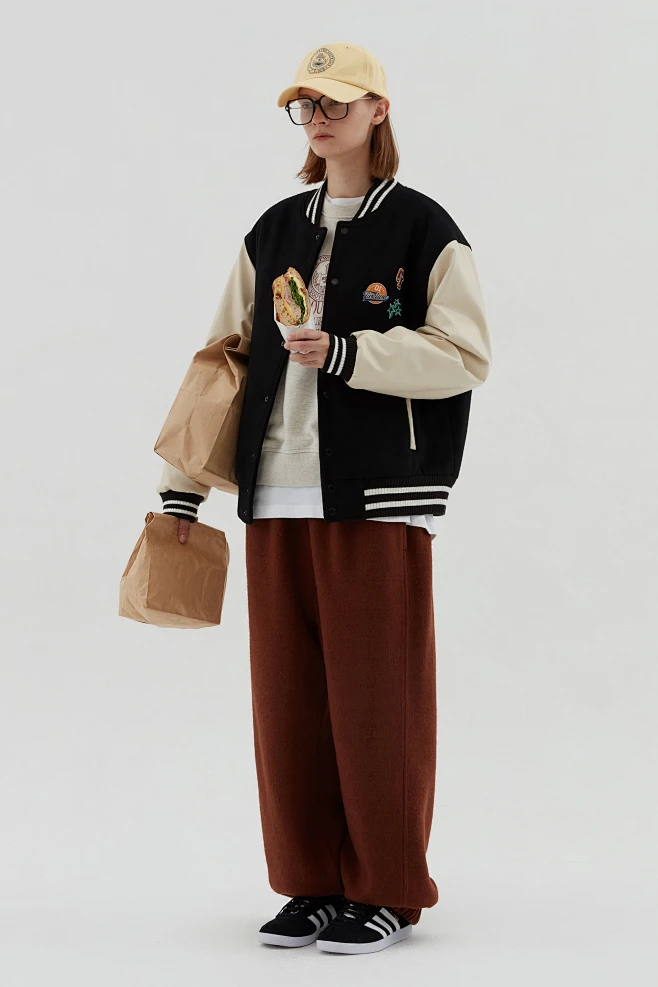 Wool Baseball Jacket & Skirt LLS0076