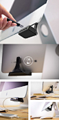 Huback: Plug & Play, No More Turning iMac. It is THE USB HUB that belongs to iMac: 