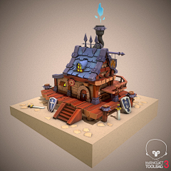 钻石BOSS采集到lowpoly