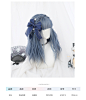 艾妃【海沫雪歌】lolita洛丽塔假发女渐变色lo娘雾霾蓝软妹长卷发-tmall.com天猫