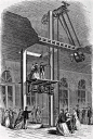 Woodcut Of Early Elevator Model by Bettmann