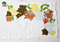 多彩漂亮的树叶图案拼布抱枕手工制作方法图解-