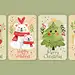 Watercolor christmas cards template