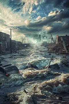 自然灾害洪水洪涝图片