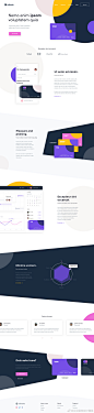 一款银行、信用卡、支付等领域的网页设计作品 MiBank - Landing Page by Outcrowd 