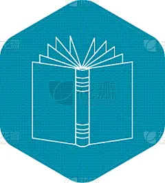 轮廓,书,时尚,开着的,计算机图标,厚的,形状,白色,传媒,文学