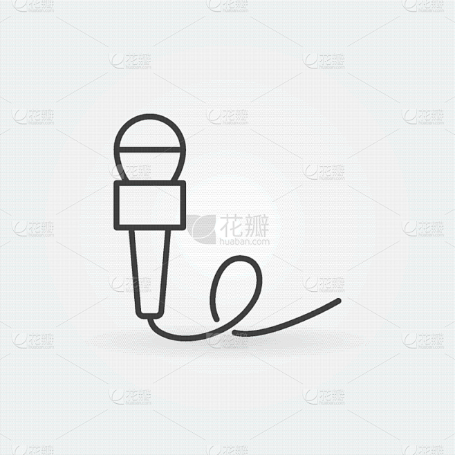 麦克风,线图标,图标,传媒,歌手,技术,...
