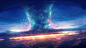 General 2560x1440 artwork fantasy art clouds sunset