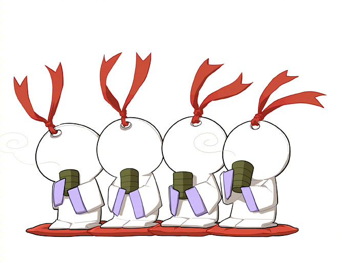 阴阳师小纸人喝茶的扫地工