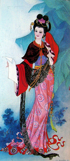 仕女图 白描-花瓣网|陪你做生活的设计师 | 版项维仁工笔画人物 上