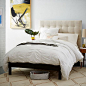 Tall Grid-Tufted Headboard