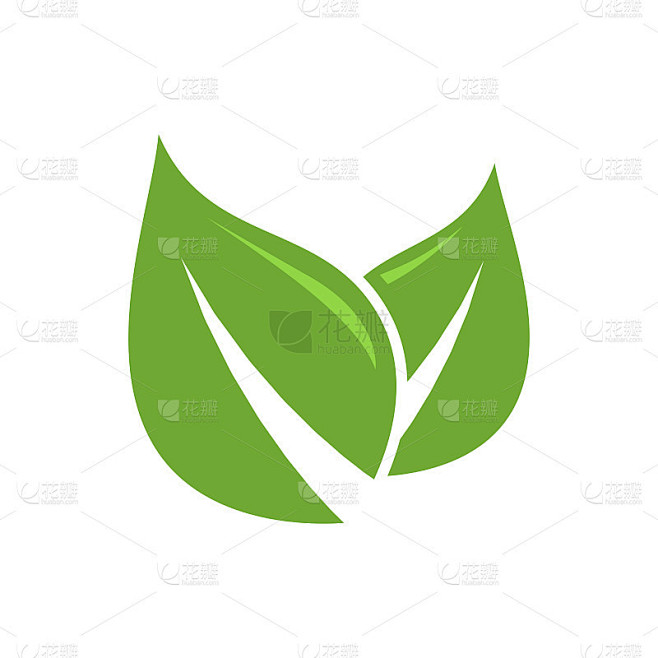 叶子图标矢量设计插图
