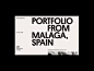 Ari — Málaga Folio wave home grid portfolio hero motion gif design typography