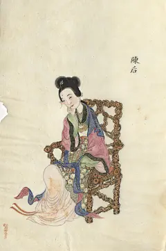 清  周培春  古代美人图 ​​​