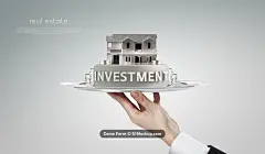 城市建筑 房子模版 手托盘子 房产海报PSD_平面设计_海报