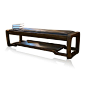 现代中式 床尾凳 简易软包皮革坐凳 床尾踏 乌金木色-淘宝网