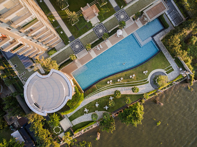 泰国首个古典与现代结合的公寓景观 by ...