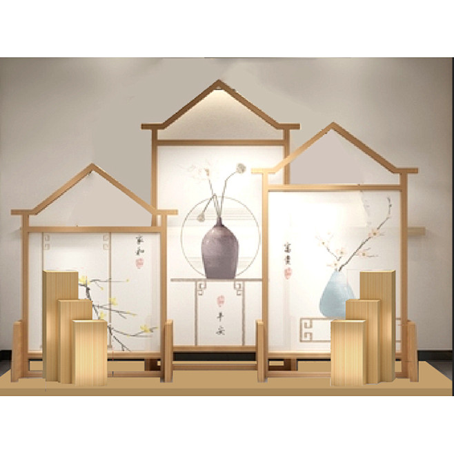 春季装饰商场美陈4S店展厅装饰房地产礼品...