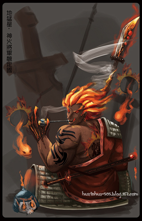 神火将军警告大家吸烟有害健康