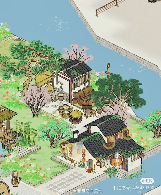 江南百景图超话#江南百景图##江南百景图绍兴府# 包含激活该地区需要的1个2级民宅，1个3级琥酒坊，2个2级生产建筑（3级琥酒坊＋5级竹林 ...