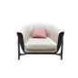 轻奢沙发S23-单人沙发凹得设计师家具定制何18819203260、微信：hanfeitao521