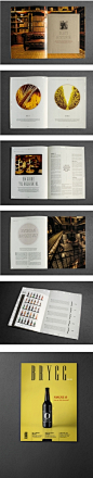 BRYGG高档红酒画册设计 圆形剪切手法创意照片元素红酒葡萄酒酒类画册宣传册广告设计图