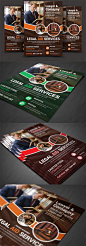 律师事务所宣传海报传单设计模板 Lawyer Firm Business Flyer Template