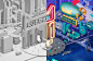 C4D 渲染 材质 纹理 渲染 IES灯光 HDRI 作品模型 灵感 立体 平面设计参考 3d图片 三维渲染 创意图片 图片素材 C4D灯光 自带渲染器  建模 设计 3D设计  渲染 建模 发光的灯管 banner C4D 设计 3D设计 3D作品 电商页面 首页 (972)