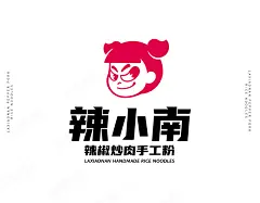 品牌全案 | 辣小南·较真作粉【原创】IP VI VIS 插画 空间 LOGO 字体设计 海报