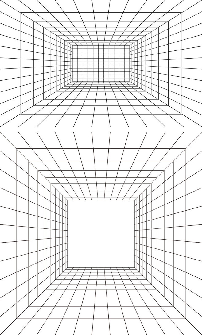 透视网格,网格,透视格子,蒸汽波,