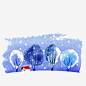 冬天的雪高清素材 下雪 冬天 冬季 房屋 手绘 树木 植物 白色 免抠png 设计图片 免费下载