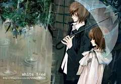 【白树插画】白树，江苏 南京的姑娘。新锐插画家，在《新蕾》、《小说绘》、《许愿草》等杂志都有发表插画。毕业于南京艺术学院 艺术设计专业。家有一只小猫 两只米女。画风因温暖、清新、自然、以及有淡淡的忧伤，而深受大家喜爱。作者作品入围第6届OACC金龙奖 插画作品《呼吸》在第7届金龙奖获得最佳插画提名 插画作品《裘蝶》 　　2011出版个人画集《翼》
相册创建：2013年1月6日
