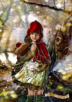 花间的小精灵插画作品（一）优秀作品欣赏_设计灵感欣赏
