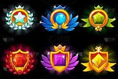 Receiving achievement, vector templates Awards and