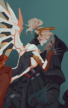 #守望先锋# 
……安眠吧，我的爱人，在我的怀里，我的唇间
#gency# #mercykill# 
……
……
啊……新年快乐吧。