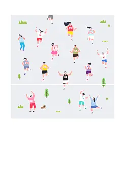时尚清新创意高端扁平人物矢量素材