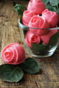 这样浪漫的玫瑰花卷您舍得吃吗(⊙o⊙)