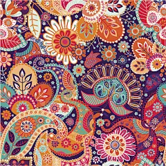 矢量无缝涡纹图案