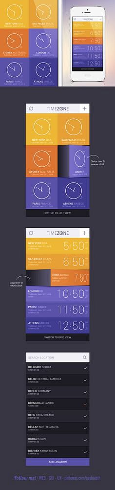 Time Zone App Concep...