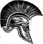 勇士,罗马风格,特洛伊木马,运动头盔,运动,希腊,莫西干头,复古风格,古典式,艺术品