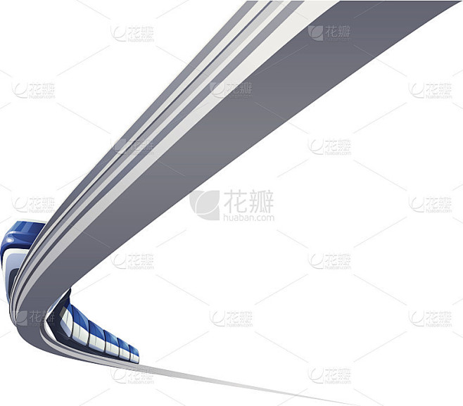 矢量图标高架铁路