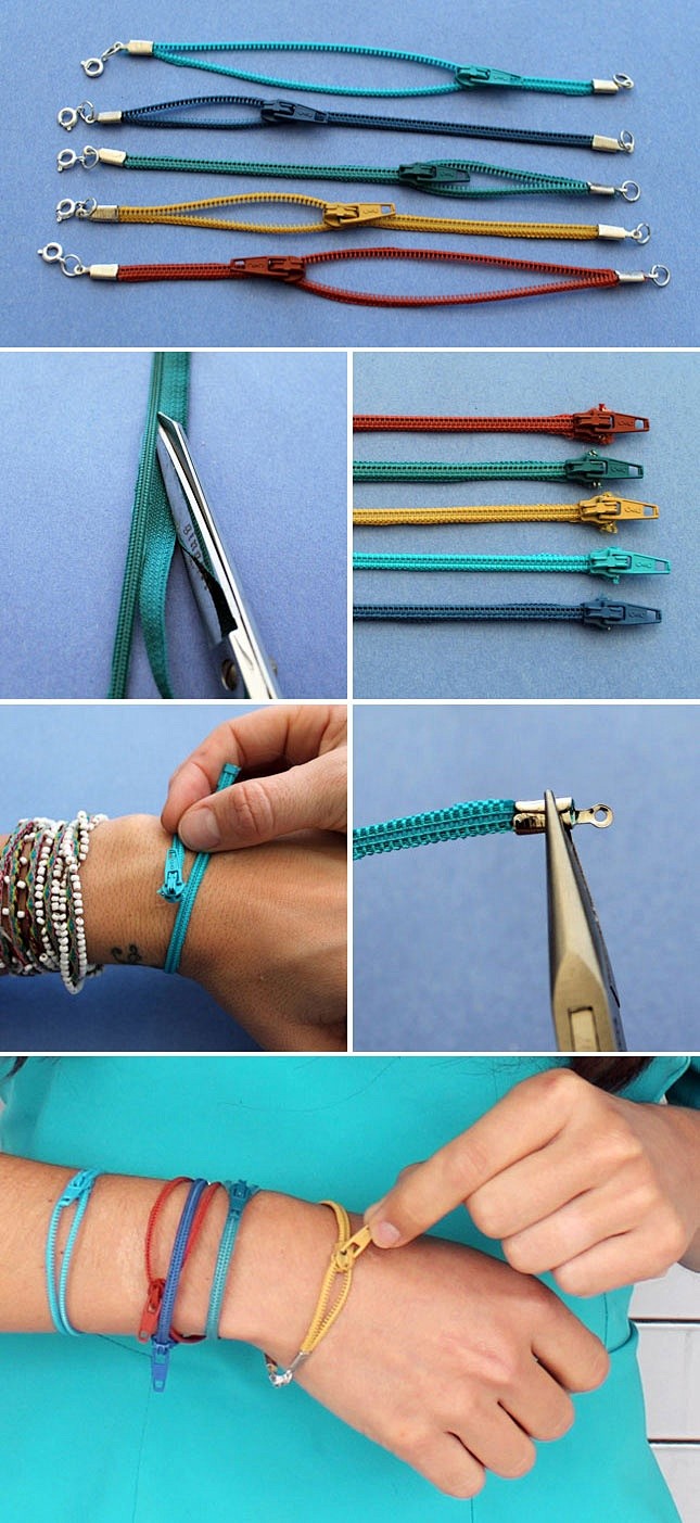 Turn colorful zipper...